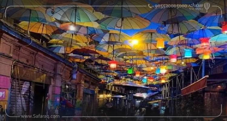 Umbrella Street in Kadikoy Istanbul