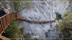 Suspended Wooden Bridge Opening in Turkey Suspended Wooden Bridge Opening in Turkey