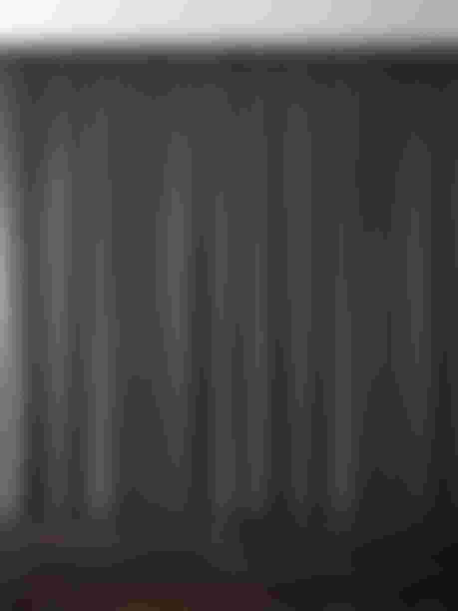 Black curtains