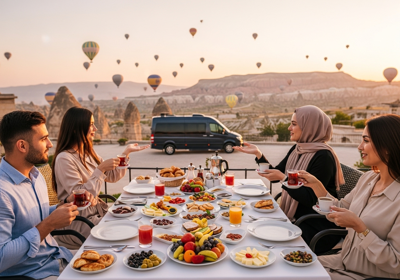 تكلفة رحلة كبادوكيا الفاخرة 2024 مع تجربة ركوب منطاد الهواء الساخن عند شروق الشمس