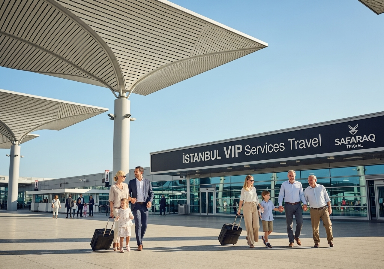 VIP assistant greeting travelers at Istanbul Airport, symbolizing premium VIP services and fast-track assistance.