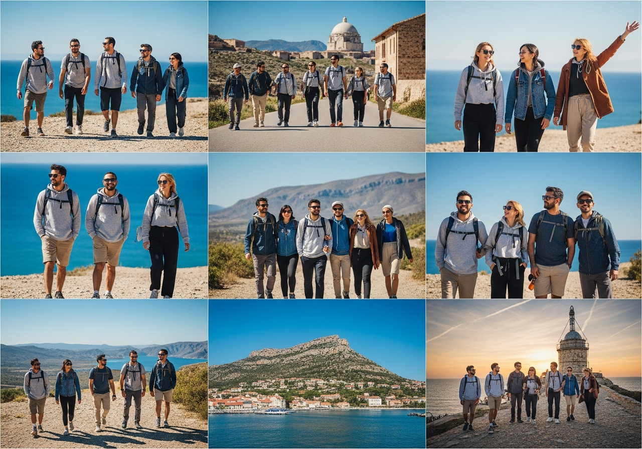 Group of young adults enjoying a luxury adventure tour in Turkey