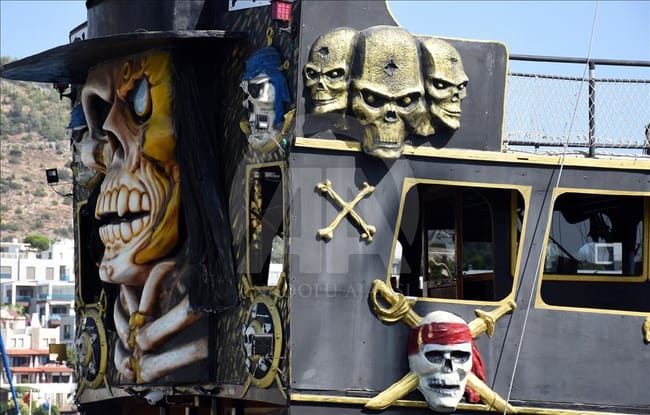Pirate ships in Bodrum