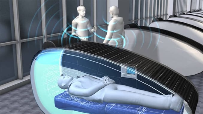 كبسولات للنوم في مطار إسطنبول