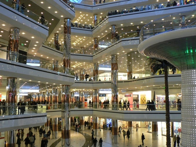 Shops in Cevahir Mall Istanbul