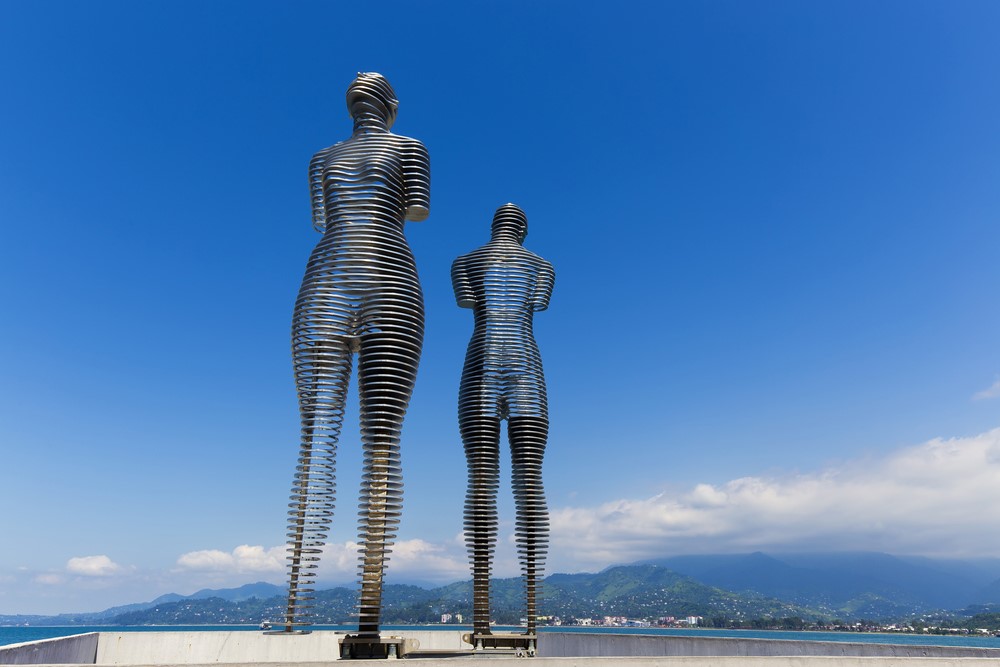 Statue de l'amour éternel à Batumi