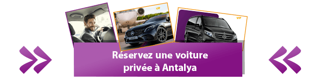 Location de voiture avec chauffeur à Antalya