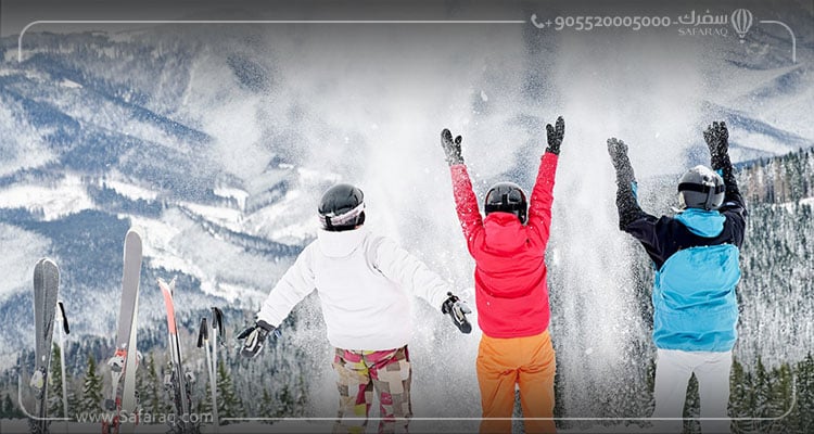 المشي بالأحذية الثلجية