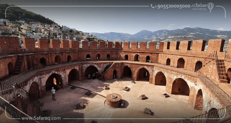  برج الحمراء في ألانيا من الأعلى