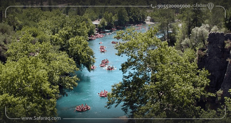 الرياضات المائية في وادي كوبرولو في أنطاليا