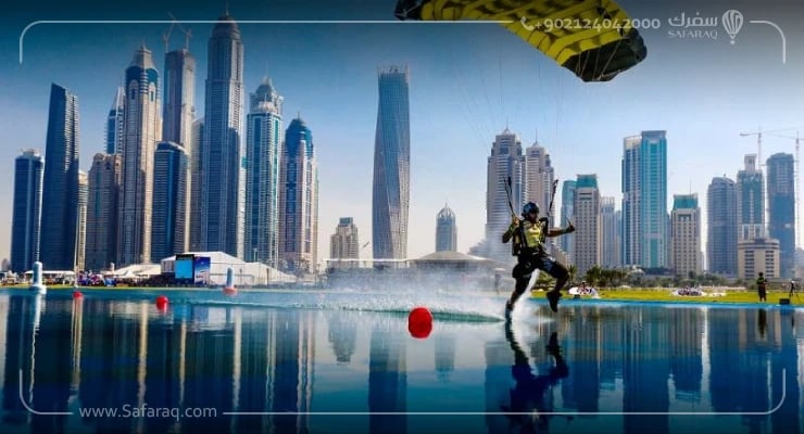 سكاي دايف دبي والقفز المظلي