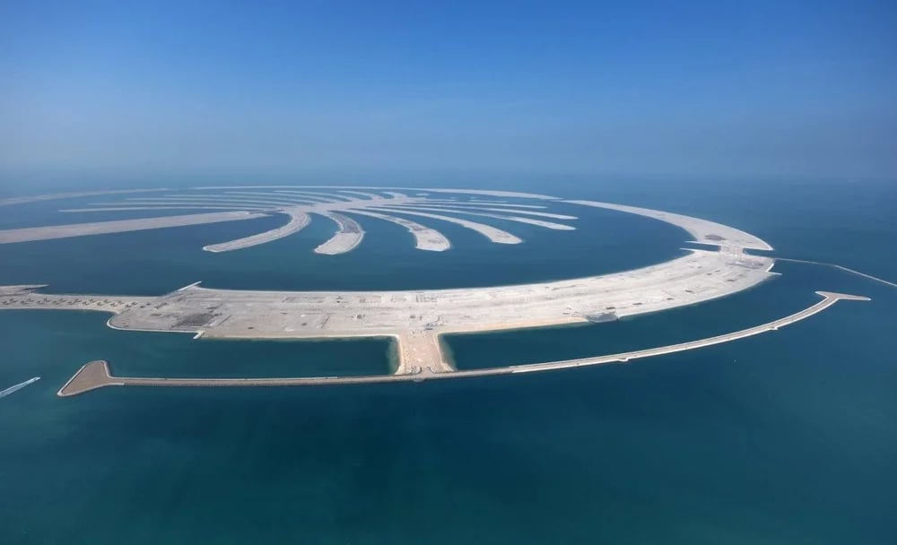 جزيرة نخلة جبل علي في دبي