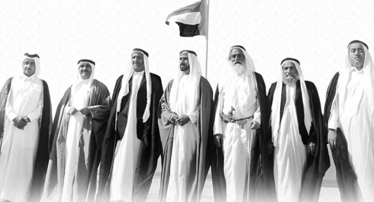 مشايخ دولة الامارات في صورة جماعية