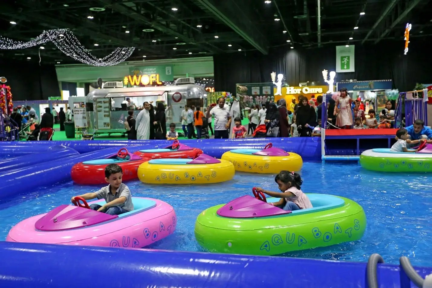 kids enjoying a fun water sport