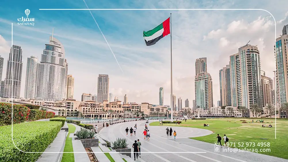 شوارع دبي والحدائق العامة