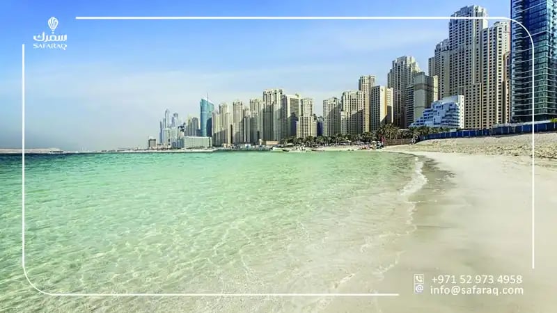 the crystal clear water of la mer beach