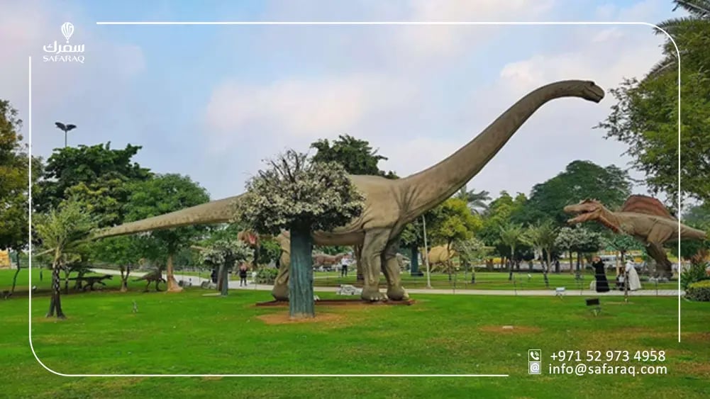 dinosaur in zabeel park