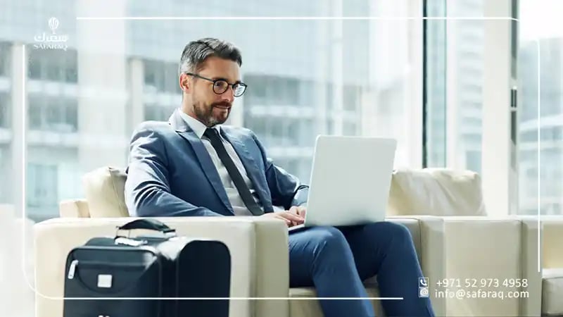 businessman traveling