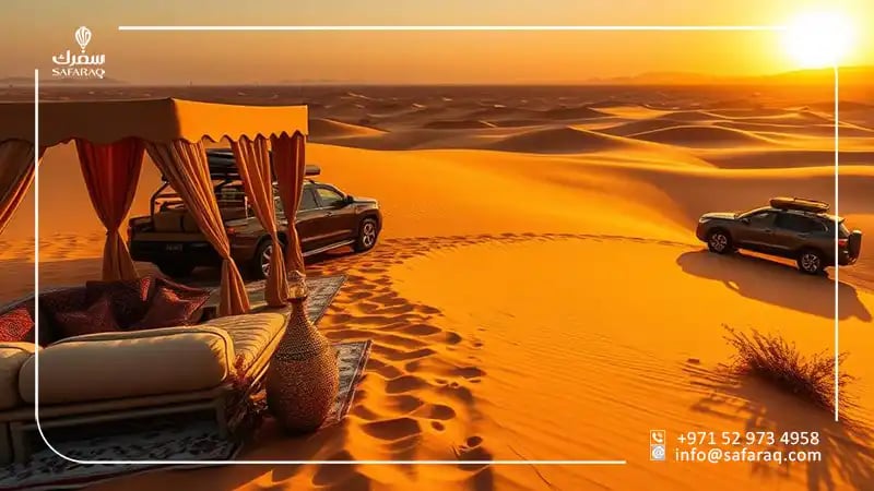 رحلة سياحية في صحراء دبي