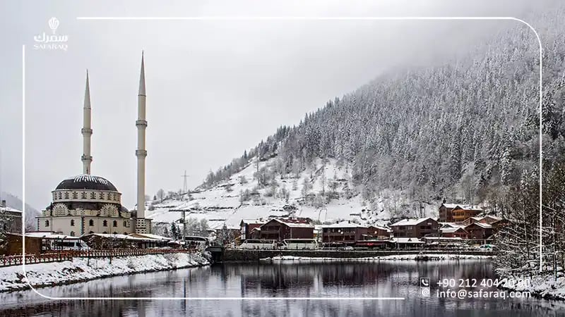 اكواخ طرابزون في الشتاء