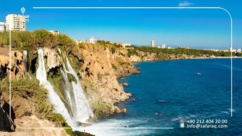 waterfall in lara beach