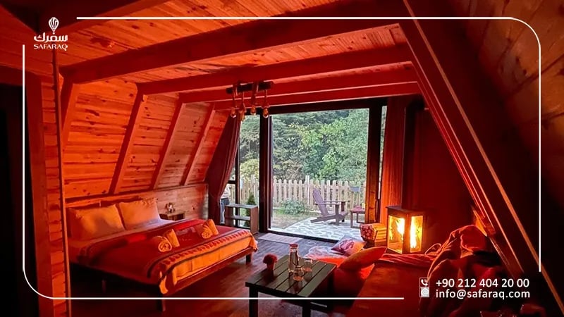 أكواخ دريم ريفير الخشبية