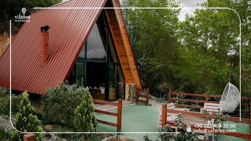 أكواخ ماجا الخشبية