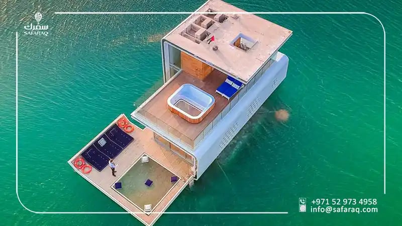 floating villa in Dubai
