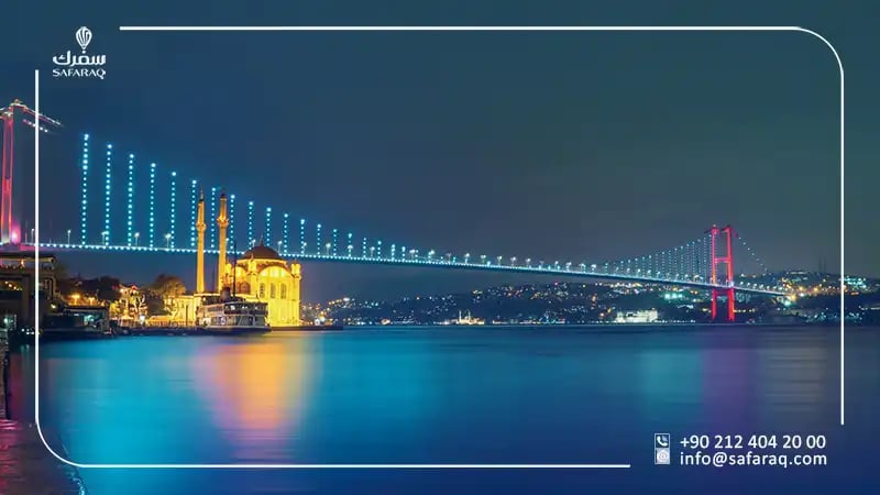 Bosphorus Bridge at night