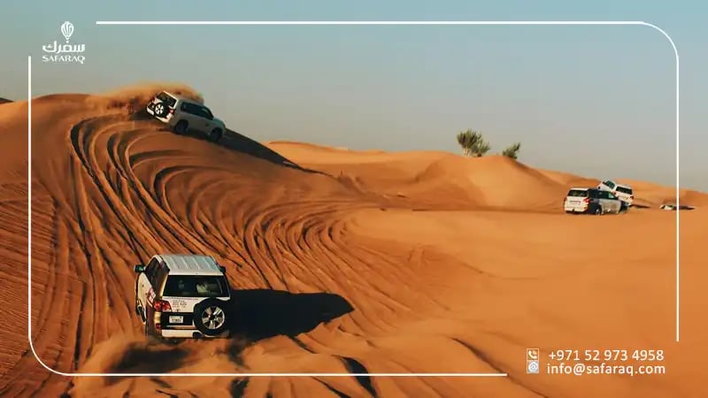 safari trip in Dubai on jeeps