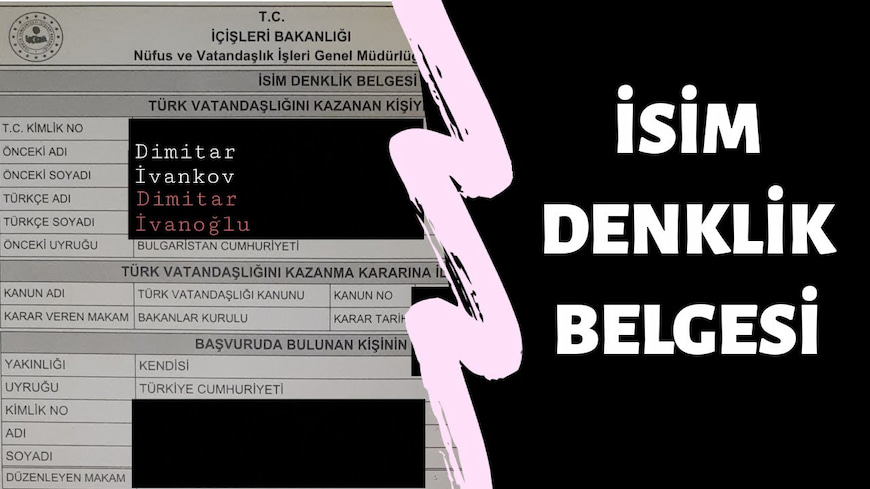 isim denklik belgesi