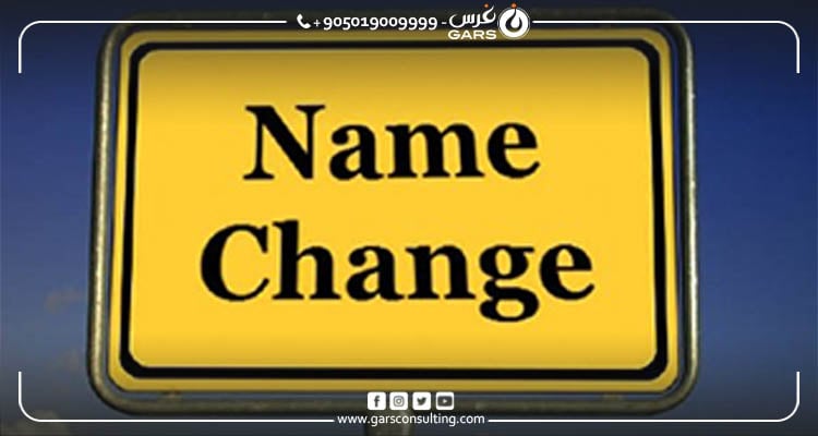 name changing document in turkey