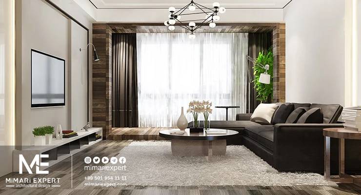 تنسيق الألوان في ديكور غرف الجلوس