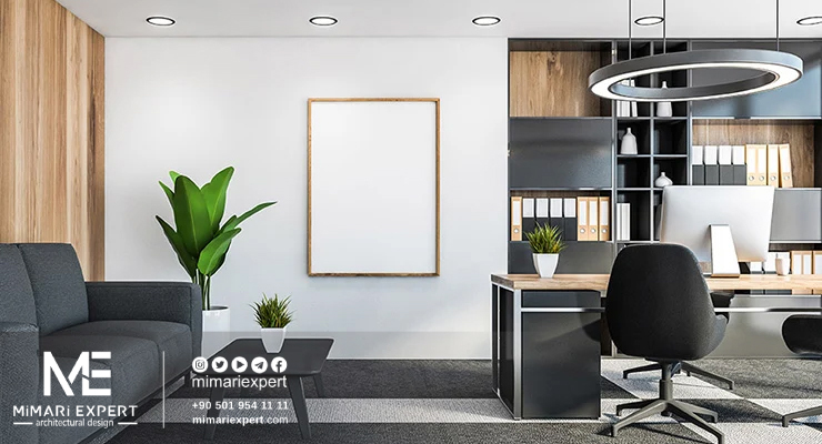 ديكورات مكاتب عمل بسيطة