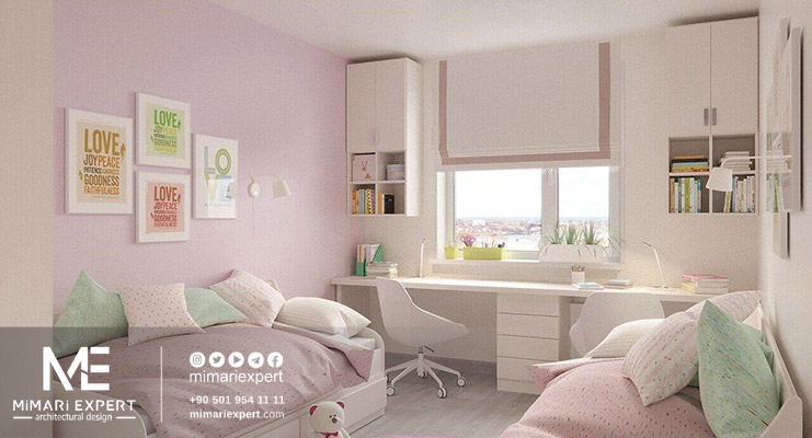 ديكورات غرف نوم بنات