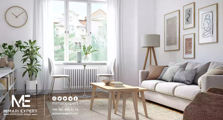 ديكور صالون اسكندنافي