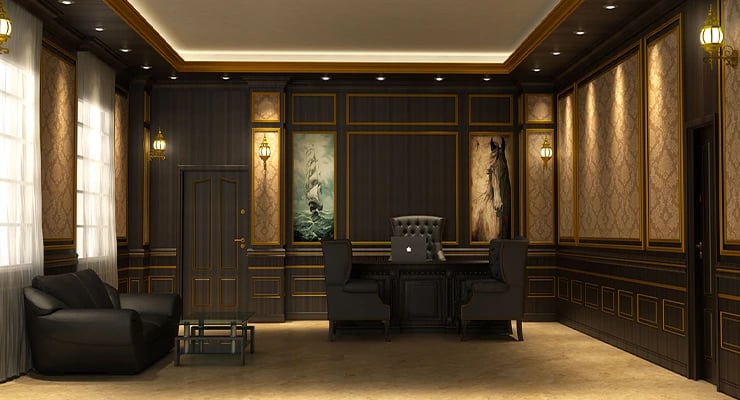 ديكورات مكاتب كلاسيك