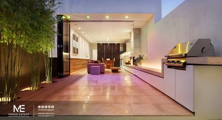 تصميم منطقة الشواء