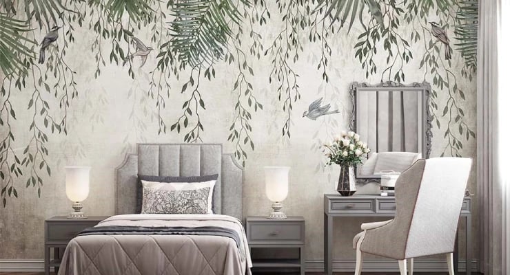ورق جدران غرف النوم