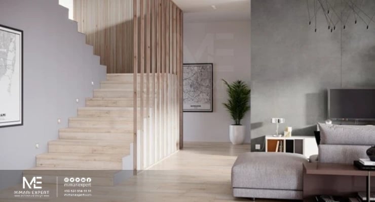 أفكار لاستغلال المساحة في الدرج الداخلي