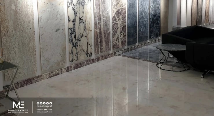 استخدامات أرضيات الرخام