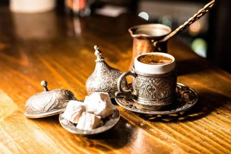 Turkish coffee cups and saucers