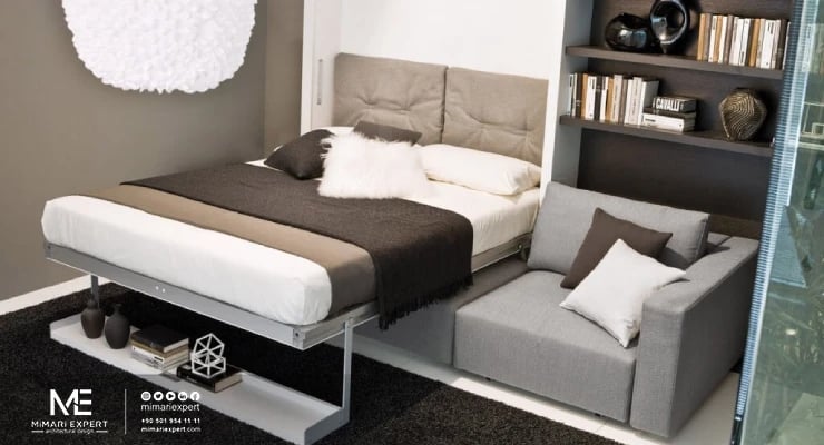 استخدام قطع ديكور قابلة للطي