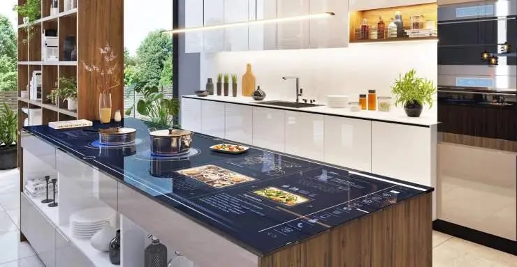 smart kitchen in a smart home