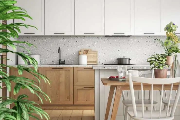 add plants to your kitchen