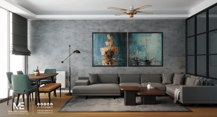 تصميم صالات الاستقبال الكبيرة