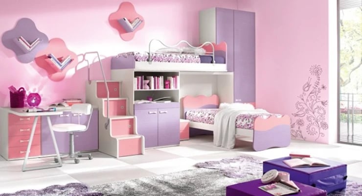 ألوان غرف نوم البنات