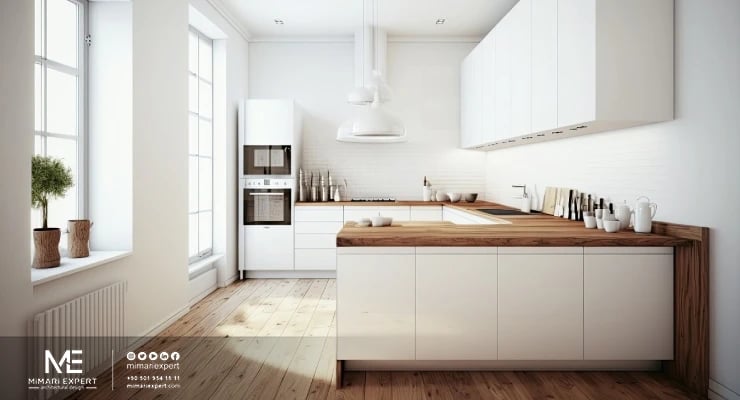 المطابخ المفتوحة بفاصل