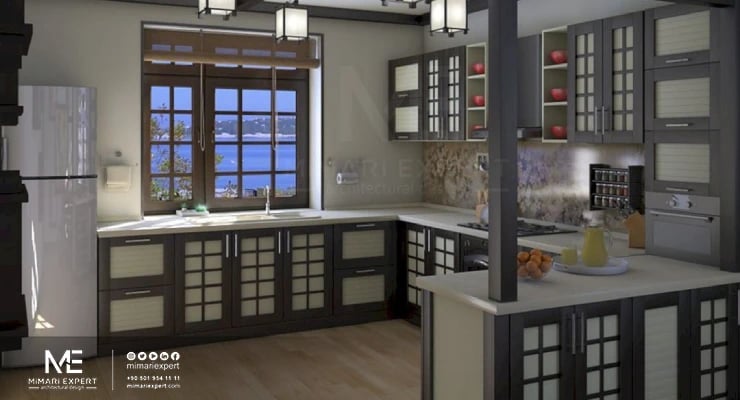 تصميم المطابخ النمط الياباني