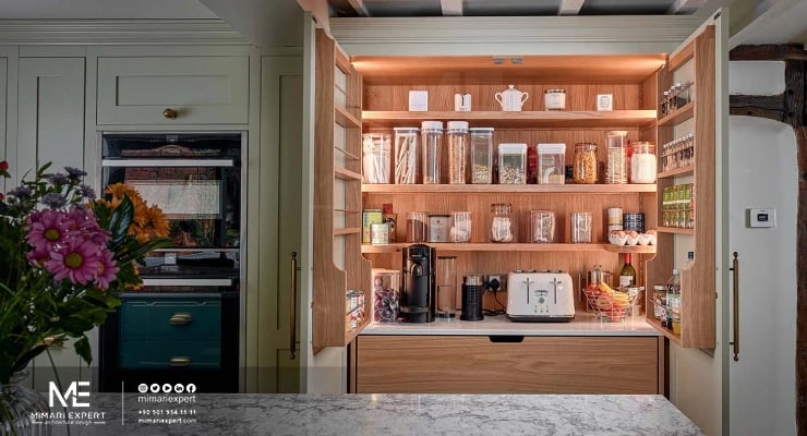 غرف تخزين للمطابخ المدمجة